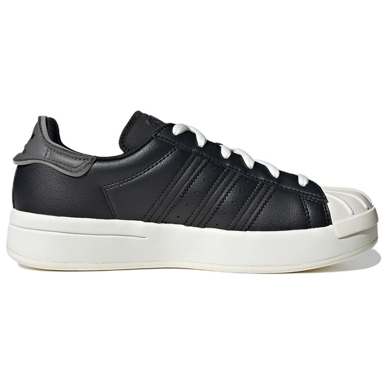 Adidas Originals Superstar Leather Comfortable Trendy Low-Top Sneakers Unisex Sneakers Black IG4803