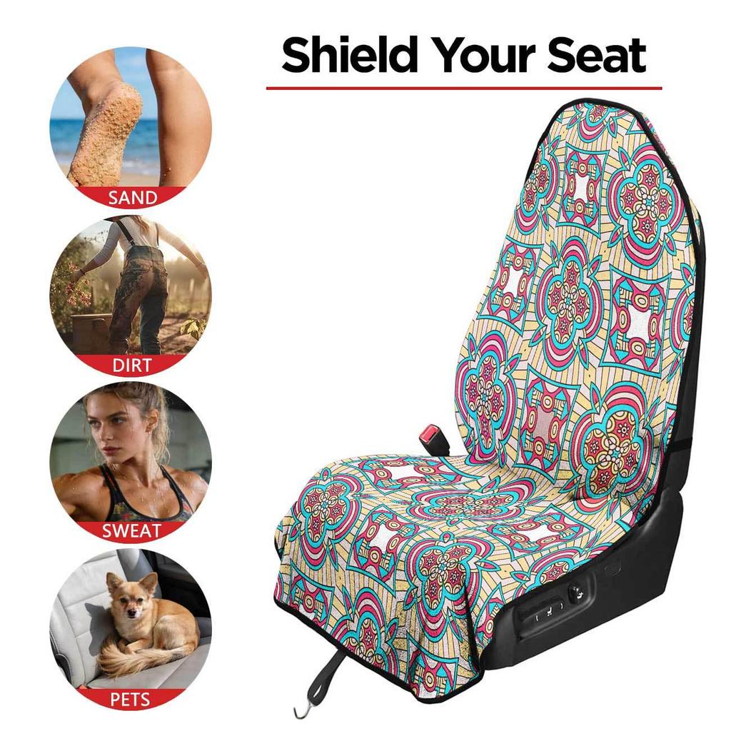 Universal Front Car Seat Towel Cover - All-Season Protector for Gym & Workout