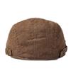 Corduroy Cap Men's Solid Color Retro Peaked Cap Winter Newsboy Caps for Men Thick Cap Old Man Cap Painters Hats