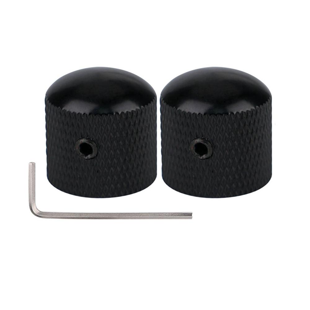 1Pcs2Pcs Metal Dome Knobs Electric Bass Guitar Knobs Volume Tone Control Knobs With Wrench Bronzebkcrgdblack Nickel