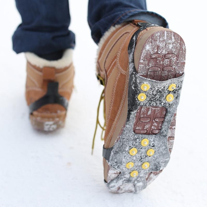 Ice Snow Grip Teeth Grippers NonSlip Winter Ice Grippers with 10 Teeth Shoe Boot Cleats for Winter Outdoor Activity