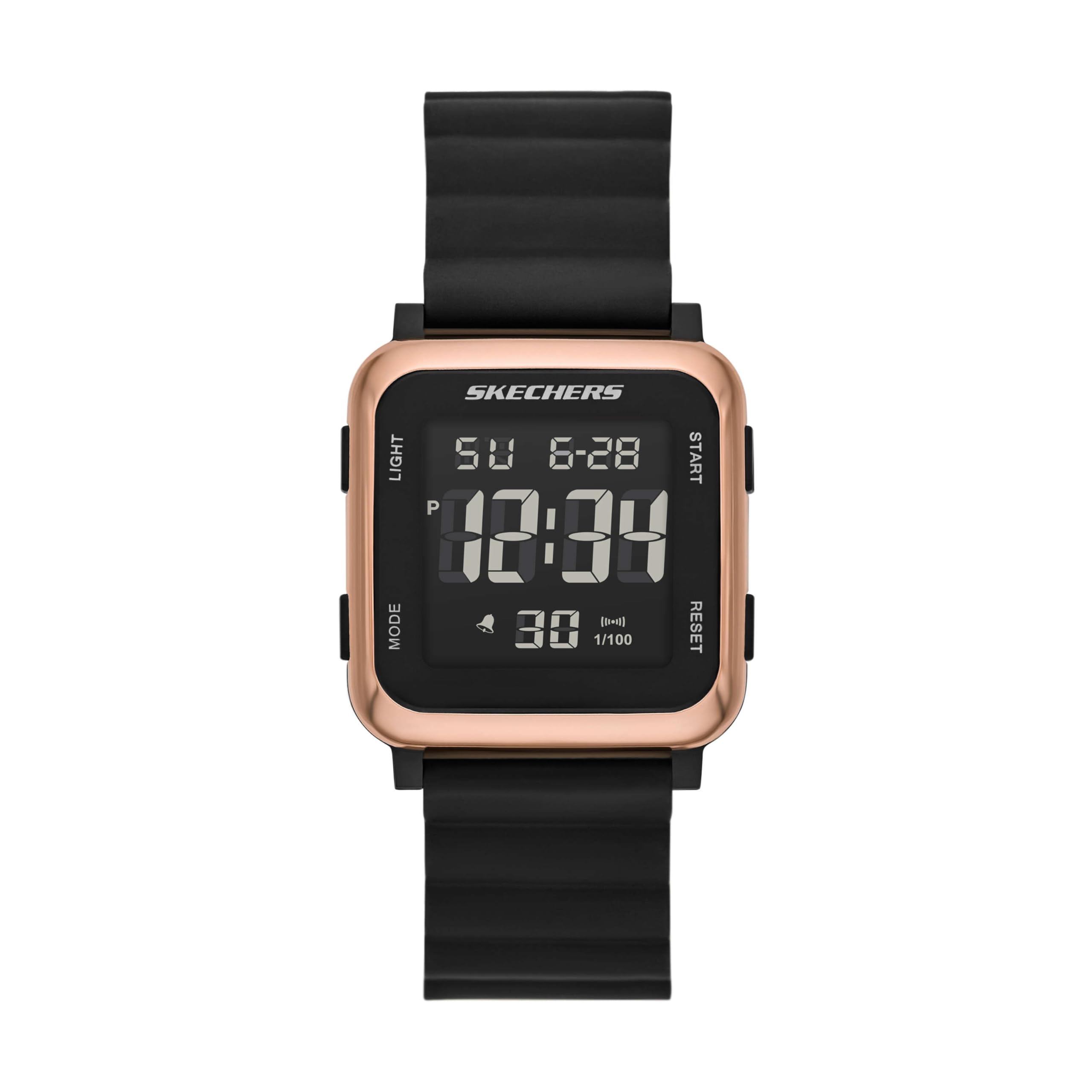 Skechers Digital Silicone Watch SR6311 Women s чёрный