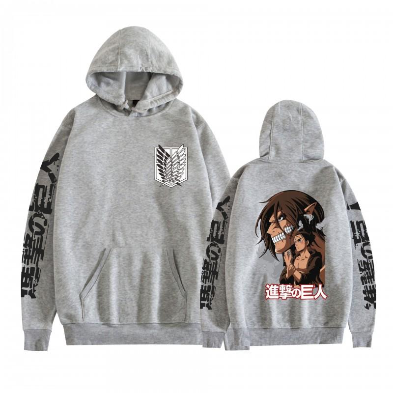 Attack On Titan Anime Hoodie Loose Fit Teens Adults Long Sleeve
