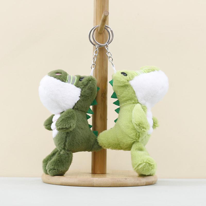 Plush Cartoon Crocodile Keychain Charm Keyring Children Bag Decoration Doll Gift