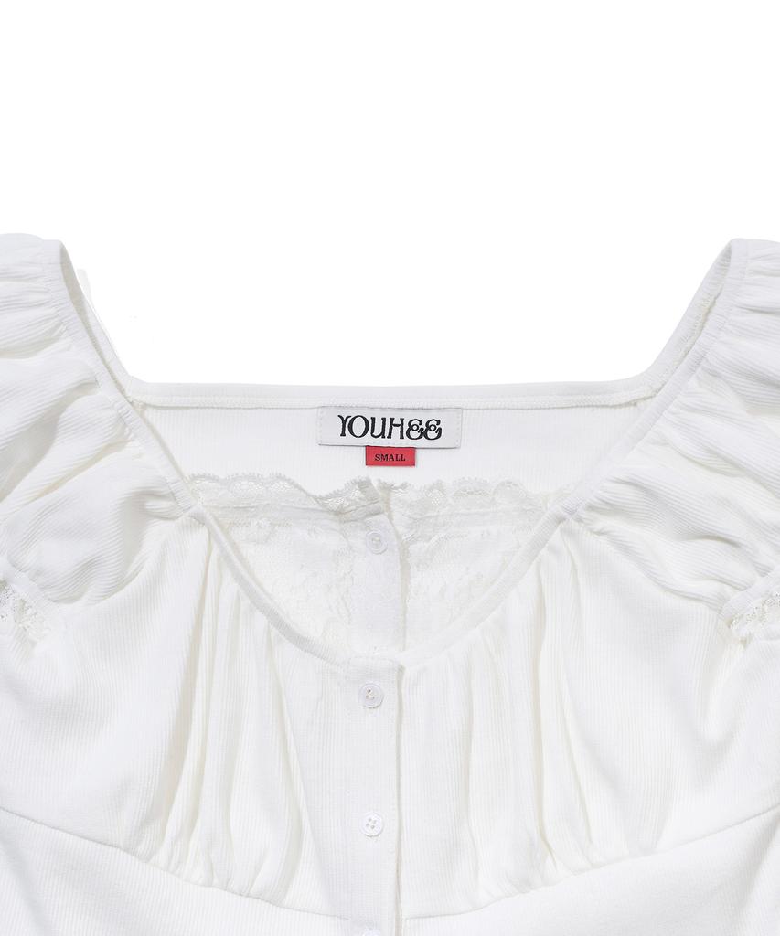 YOUHEE Layered Blouse_White
