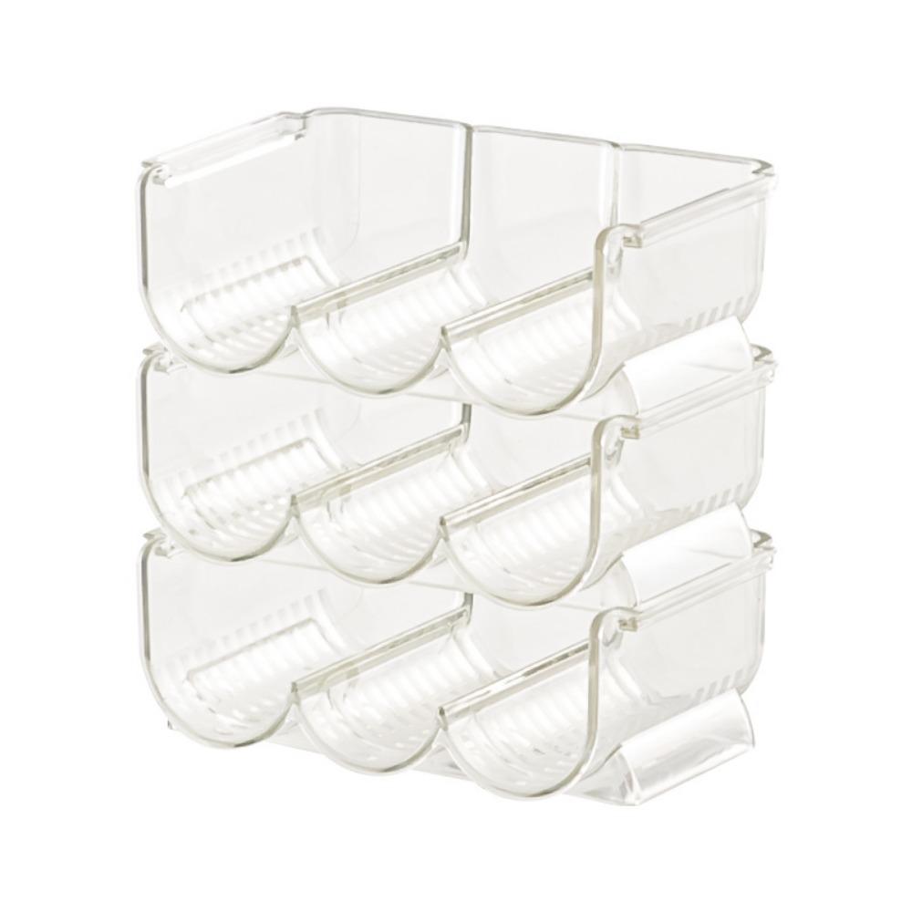 

Пластиковая трехслойная коробка для хранения помады, штабелируемая прозрачная подставка для помады, экономящая место, органайзер для макияжа прозрачный