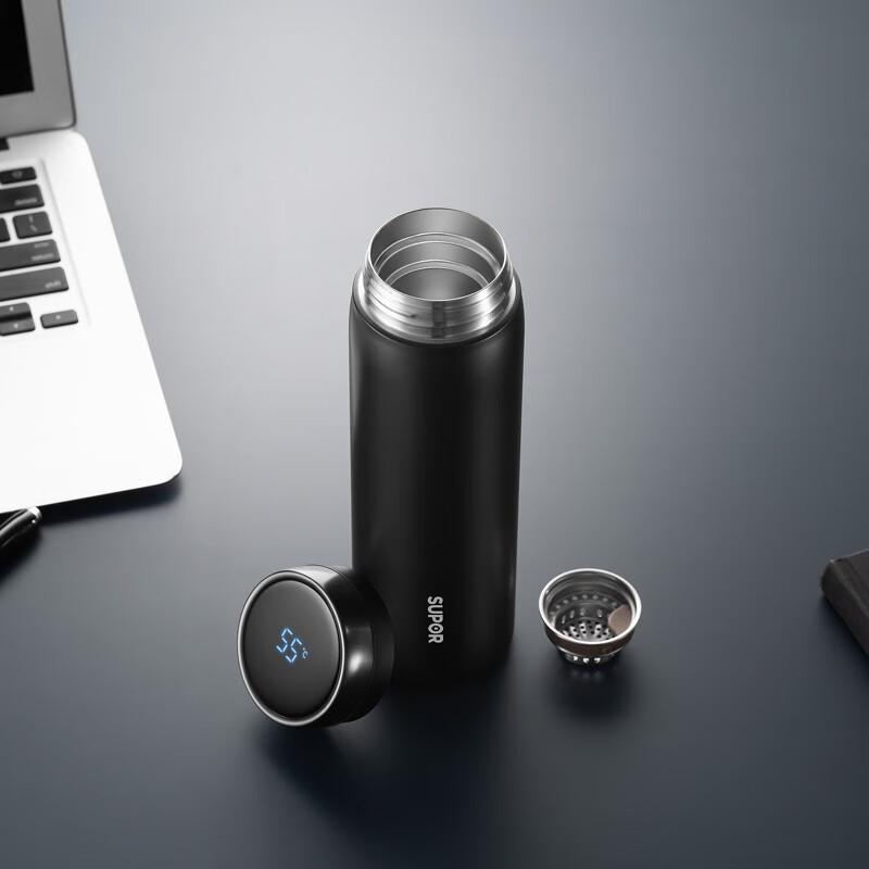 SUPOR 316L Stainless Steel Smart Temperature Display Vacuum Flask with Filter