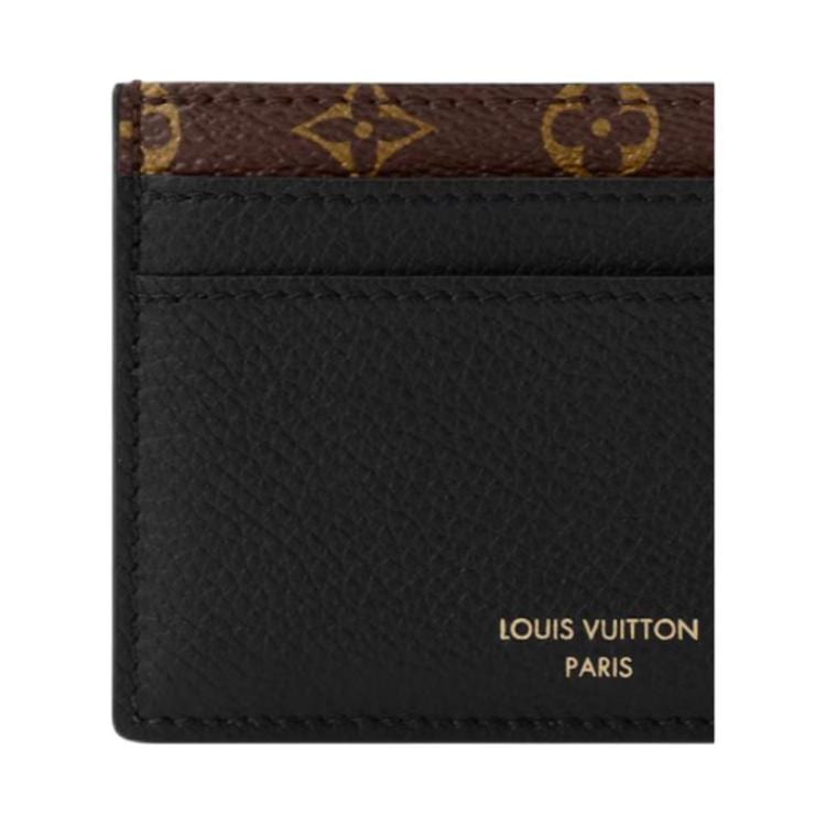 LOUIS VUITTON Low Key Calfskin Card Holder Men's Black M26815