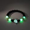 Ocean Wind Luminous Sea Turtle Beaded Bracelet Volcanic Stone Starfish Embellished String Shining Colorful Light Gift