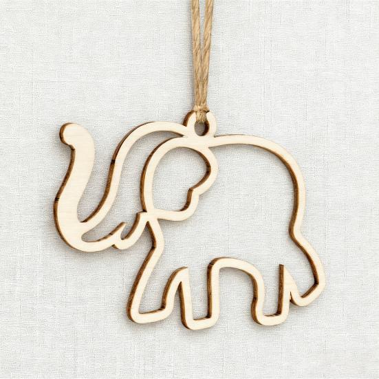 5 Pcs Wooden Christmas Ornaments Sister Hood Elephant Dog Bee Ornament for Xmas Tree Friendship Gifts for Women Best Friends