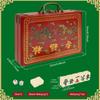 Mini Chinesisches Mahjong Set Reise Mahjong Spiel Set mit 146 Steinen Traditionelles Chinesisches Spiel für Reise Party Familientreffen