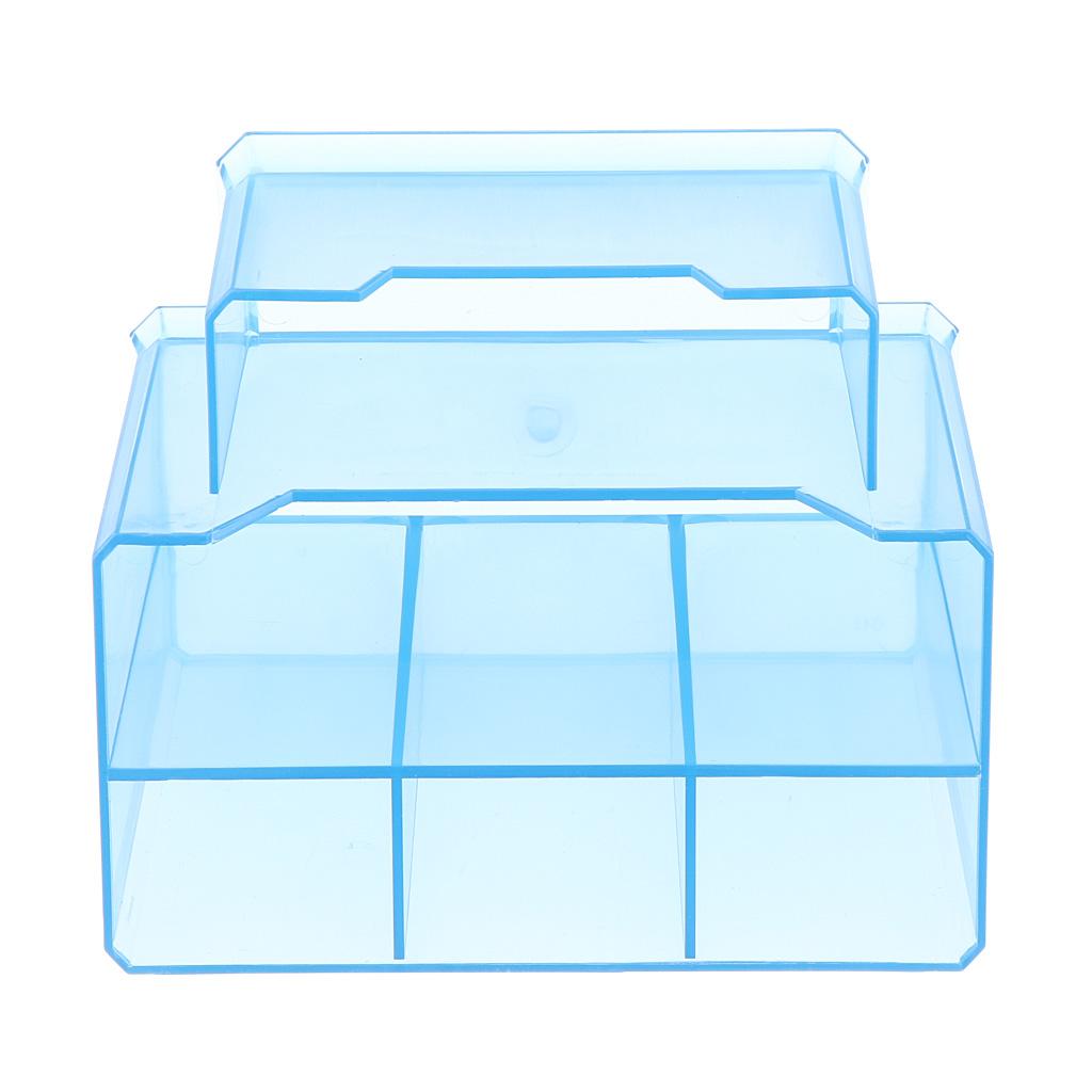 Acrylic Nail Tool Organizer Clear Makeup Storage Box Multifunctional Cosmetic Holder for Vanity Table