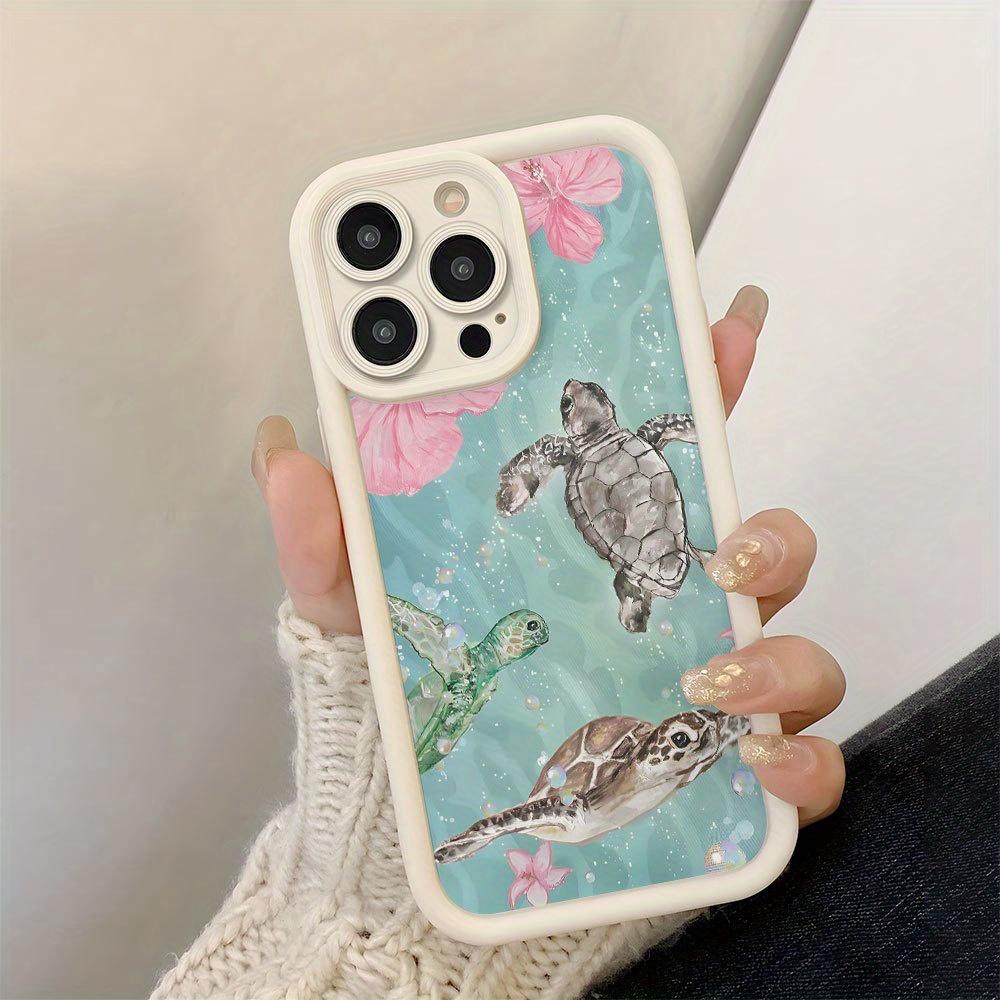 Turtle Back Pattern Design Phone Case Suitable for iPhone 17 16 15 14 13 12 11 Pro/Max/Plus Anti Drop and Shockproof Back Cover