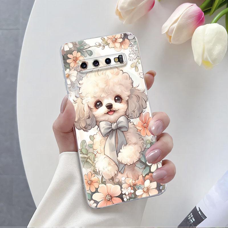 For Samsung S10 Plus S10 5G Case Luxury Phone Case For Samsung GalaxyS10 S10E Marble Flower Clear Soft Silicone Protective Cover