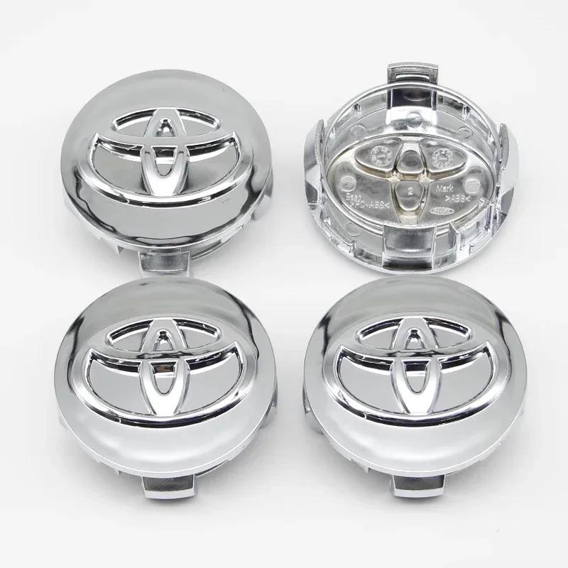 4pcs 57/62mm For Toyota Car Tyre Wheel Center Hub Cap Badge C-hr Prado Rav4 Yaris Hilux Prius Avensis Corolla Camry crown