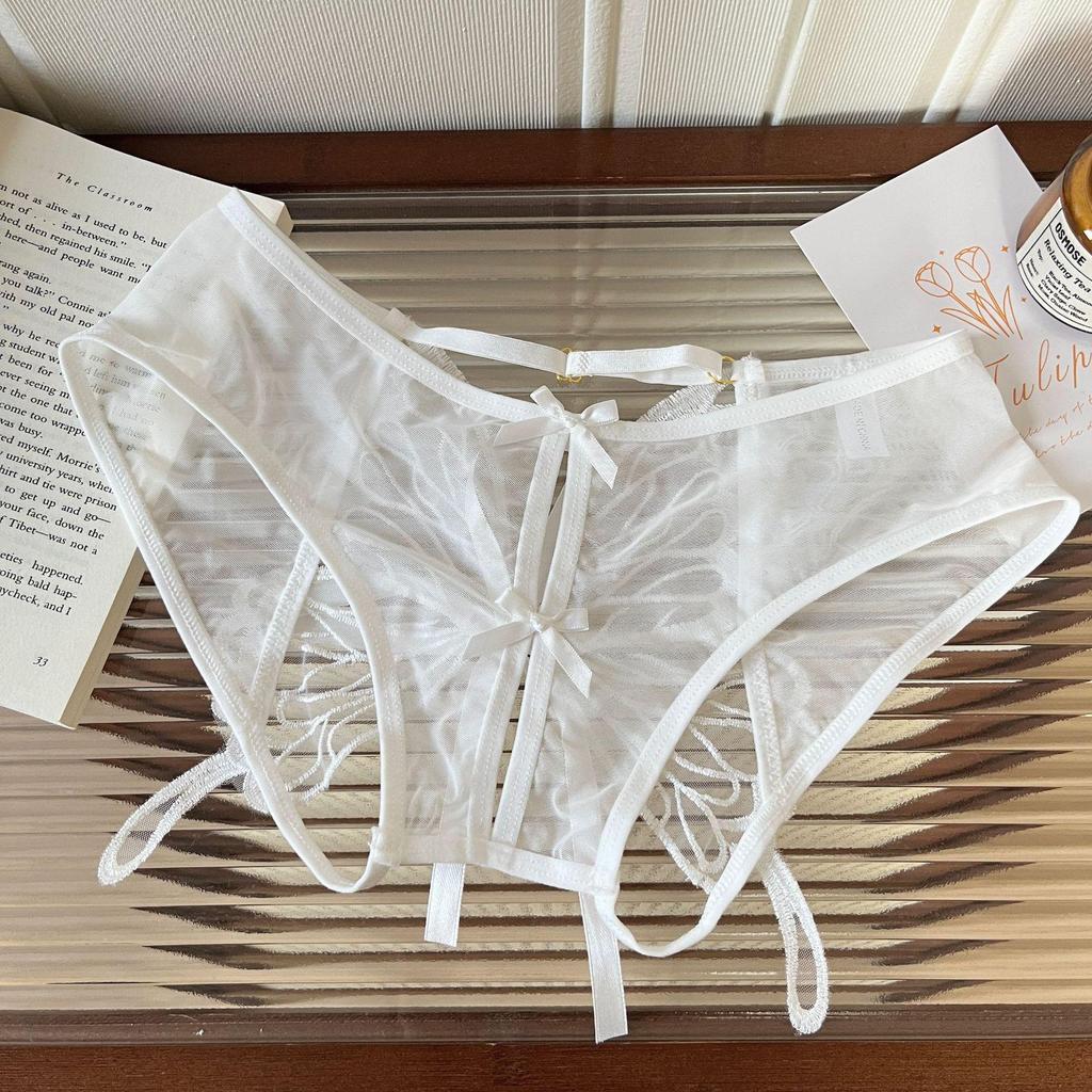 Butterfly Fairy Sexy Open Crotch Tie-Up Low Waist Breathable Panties