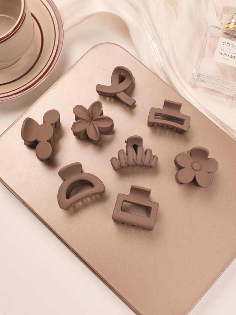 5 Pcs 4Cm Flower Clip Back Of Head Plate Hair Clip Shark Clip For Women And Girls Premium Durable Quality Useful