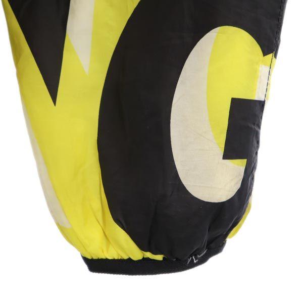Armani Logoprint Mit Kapuze Jacke M Gelb x schwarz Fleecefutter Pullover Herren Gebraucht
