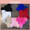 Double Solid Color Ball Knitted Cap Beanie With No Brim For Winter Use Daily