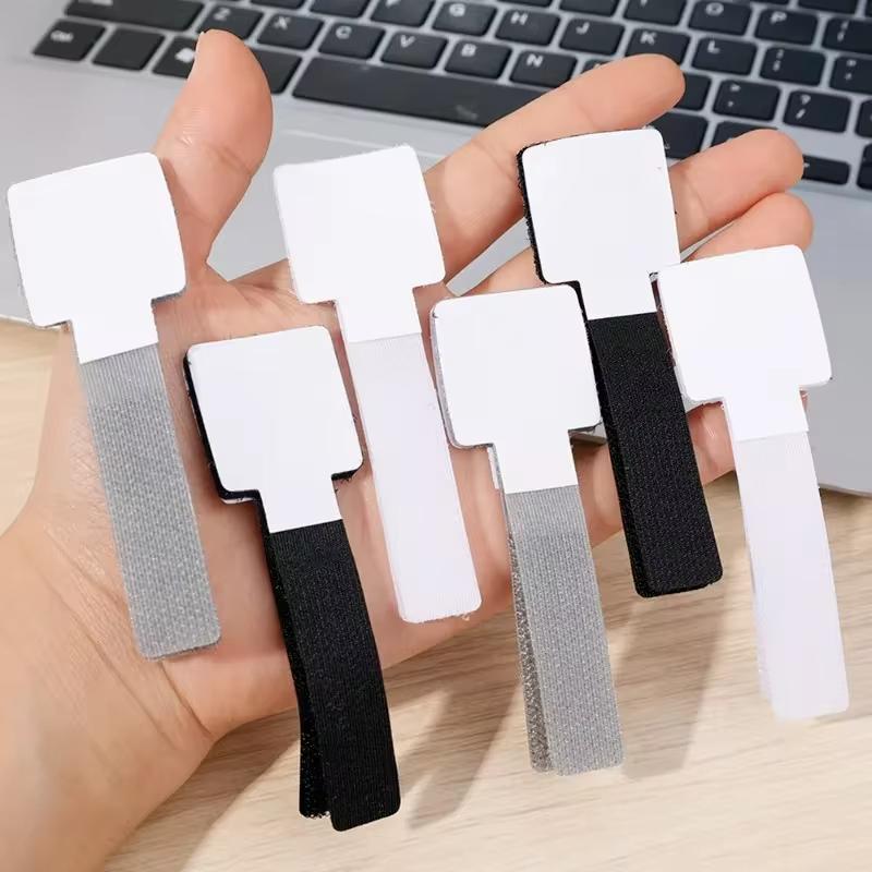 10pcs Reusable Cable Organizer Self Adhesive Cord Rope Holders Desk Wire Winder Cable Tie Organizer Cord Protection Straps