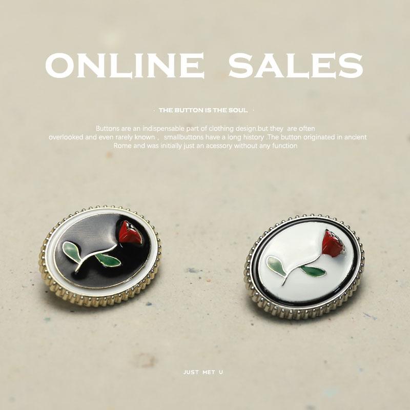 6pcs/Lot Decorative Buttons For Clothes Metal Diy Crafts Supplies Coats Jacket Sewing Accessories Sewing Materials Handicraft
