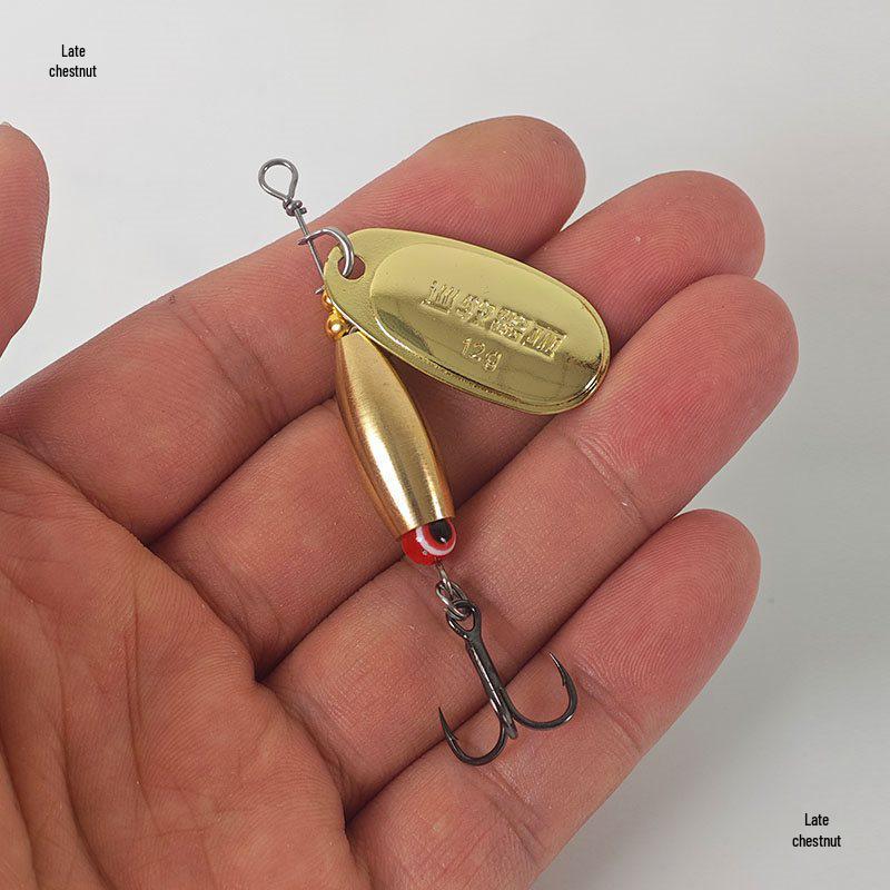 Pastoral Black Pit Rotating Bass Spinner Lure