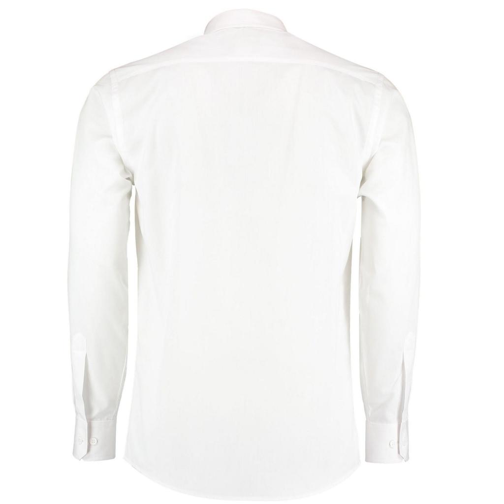 Kustom Kit Mens Poplin Tailored Long-Sleeved Formal Shirt