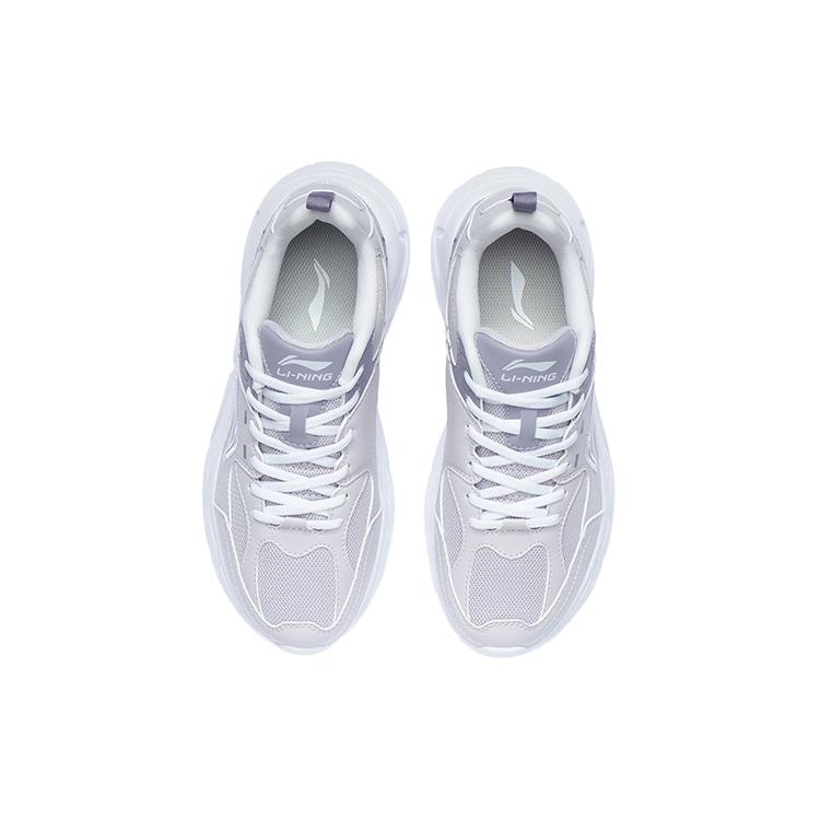 Li Ning Li Ning Running Collection Cushioning Slip Resistant Abrasion Resistant Low top Running Shoes Women's Purple ARSR054-3