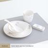 Chinese Ceramic Gold Rim 5-Piece Dinnerware Set