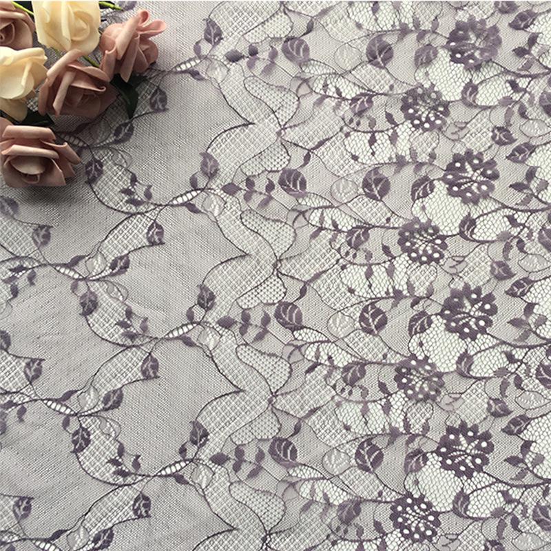 All-Polyester Hollow Flower Non-Elastic Lace Trim for Lolita Wedding Dress or Evening Gown