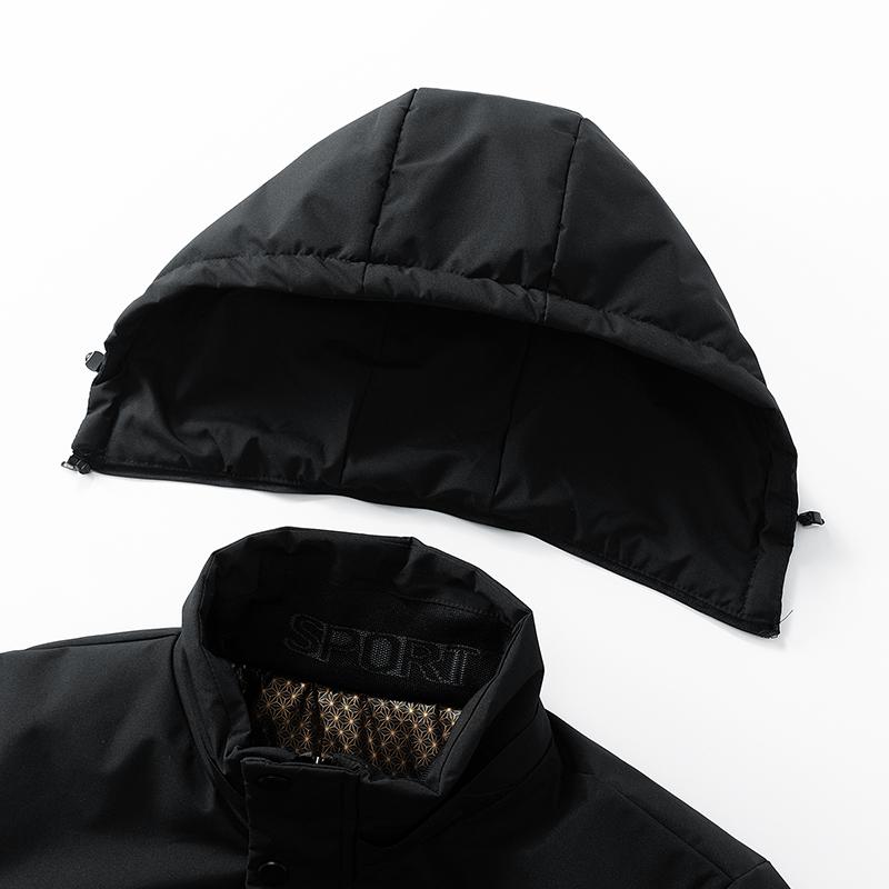 Winter Down Jacket Middle-aged and Elderly Casual Fashion Down Jacket Dad Suit Plush Thickened Graphene Warm Cotton Suit