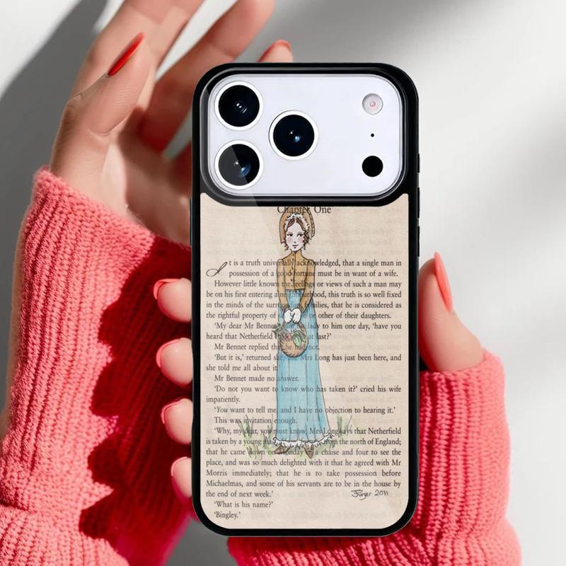 Pride And Prejudice Jane Austen Phone Case for iPhone 17 Air 16e 15 14 13 Pro Max Back Cover for 12 11 Pro Coque