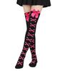 1 Paar Japanische Schleife Y2K Lolita Oberschenkelhohe Socken Damen Bein Schlankmachend Rutschfest Anime Expo/Lolita Teeparty/JK Treffen