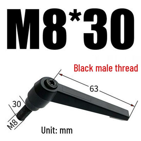 Adjustable Ratchet Handle L-Shaped Wrench with M5/M10/M16 Set Screw 7-Shaped Quick Lock Bolt