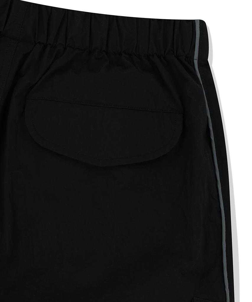 MAHAGRID Nylon Cargo Parachute Pant Black(Mg2Fsmpa20A)