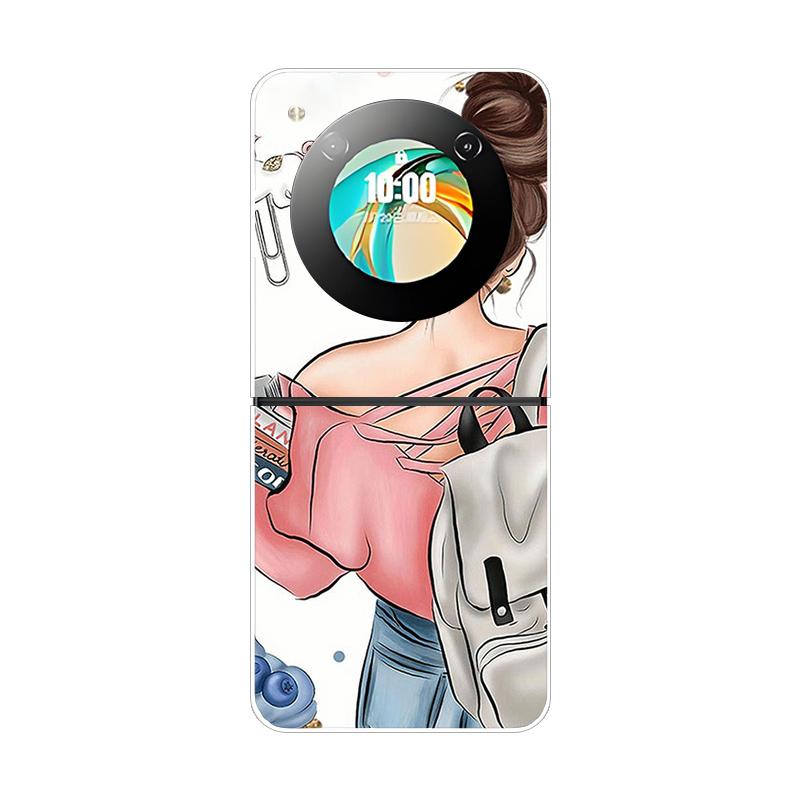 For ZTE Nubia Flip Flip2 Telefoncover Beskyttende Hård PC Skal Stilfuldt Dyremønster Gennemsigtigt Cover Til ZTE Libero Flip Covers