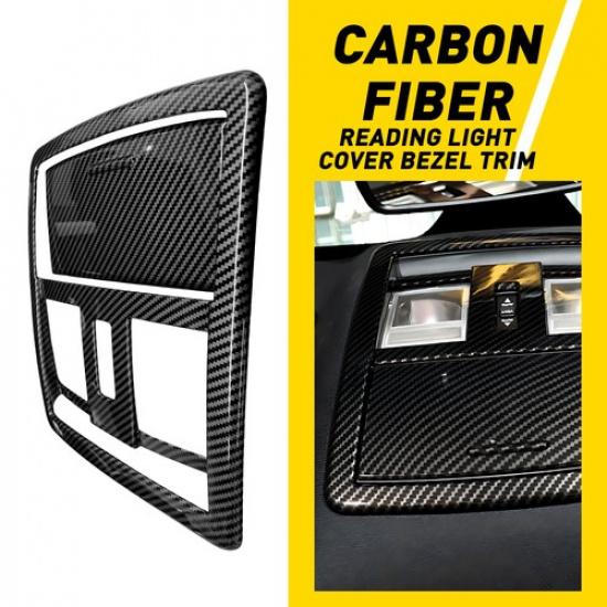 Reading Light Cover Bezel Trim Interior for Dodge Challenger 2010+ Carbon Fiber