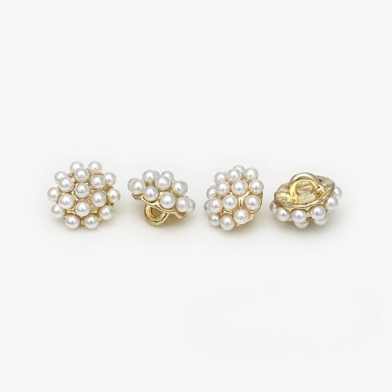 

10pcs Beautiful Pearl Buttons for Clothing Sewing Supplies and Accessories Fashion Shirt Cuff Neckline Decorative Buttons 11.5mm