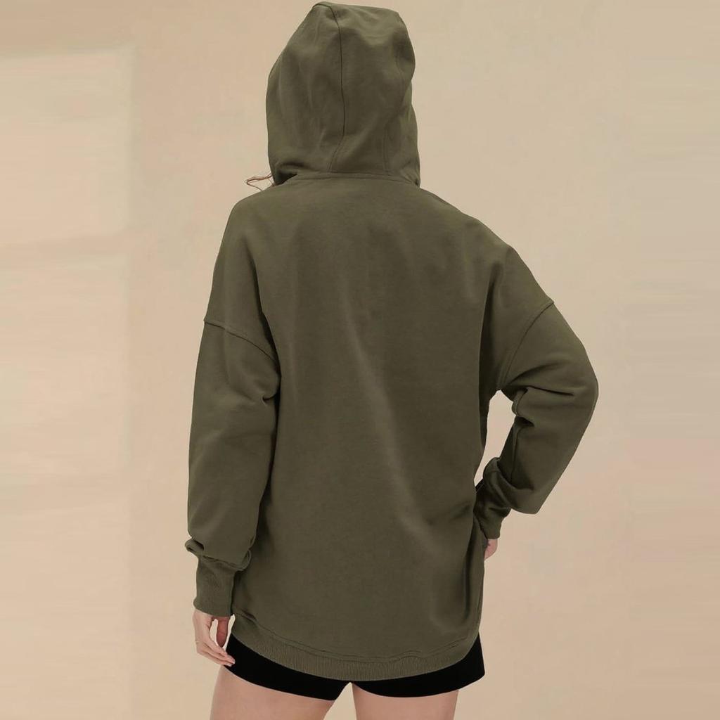 Women's Fashion Casual Solid Color Hoodie Long Sleeve Hoodie