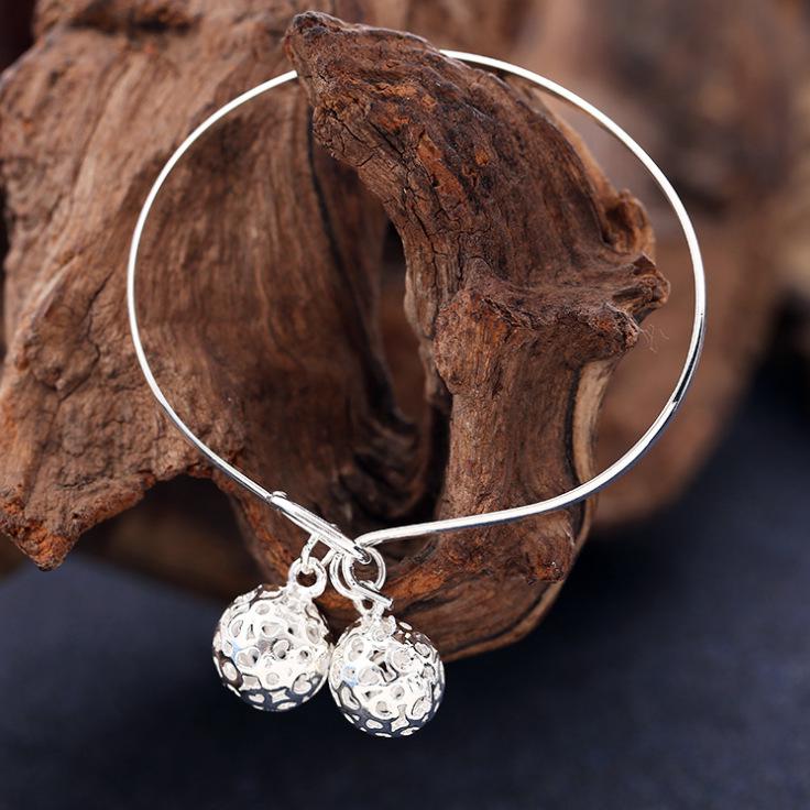 Fashionable Popular 925 Plated Bracelet Strangle Ball Bracelet Bangle