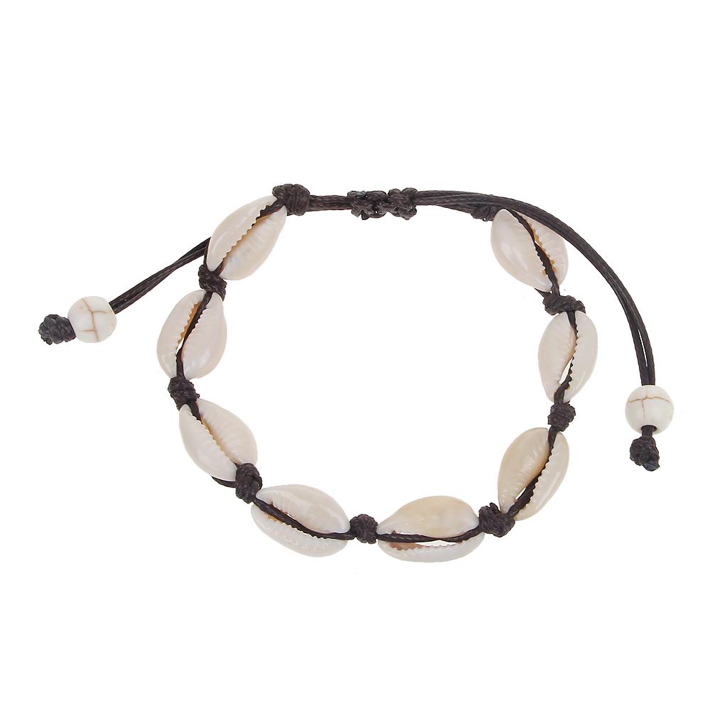 Natural Cowrie for Shell Anklet Bracelets Handmade Hawaiian Beach Seashell Jewel