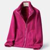 Winter Damen Fleecejacke Doppelseitige Windjacke Warme Dicke Korallenfleecejacke Oberbekleidung Thermojacke Frau Gefleecte Kleidung