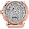 Mido Baroncelli serisi mekanik mekanizma 30 metre su geçirmez kadın saati İsviçre saati 33mm gümüş kadran deri kayış M027.207.36.010.00