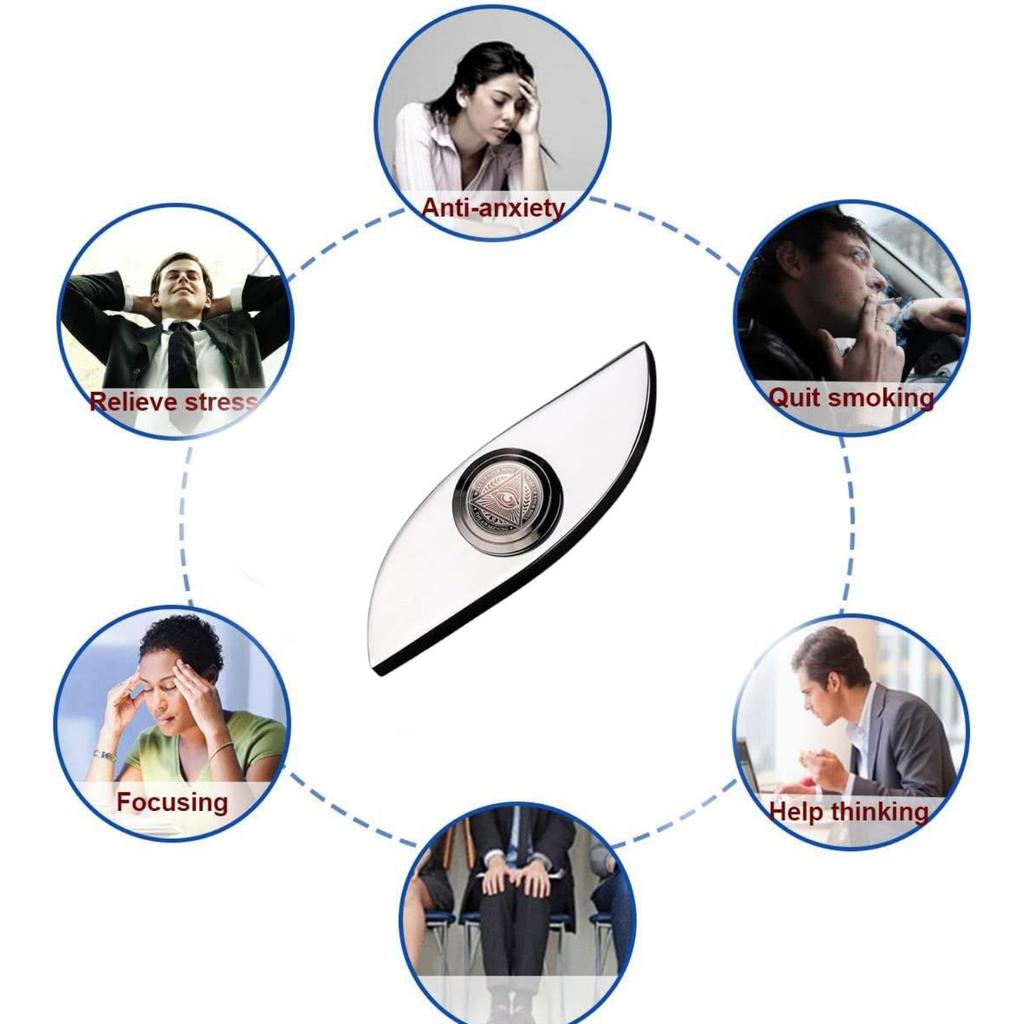 Fidget Spinner Eye of Power, Fidget Hand Toys Focus Finger Spinning Toy, High Speed Precision Metal Material, Anti-Anxiety Stress Relief Boredom