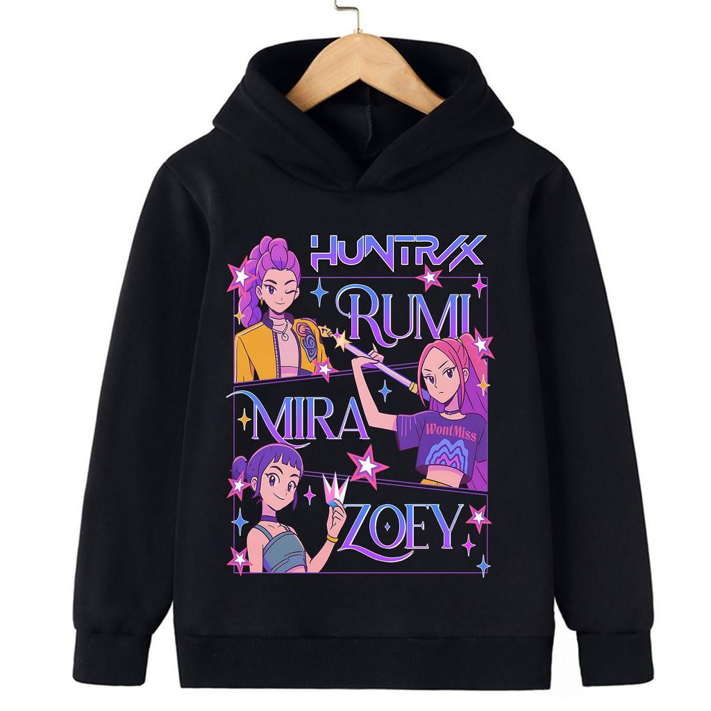 Kpop Devil Hunter Children's Clothing: Comfortable, Fashionable and Trendy Children's Sports Hoodies for Boys and Girls