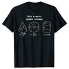 Dieses T-Shirt spricht Bände Lustiges Mathe Wissenschaft T-Shirt Unisex Baumwolle Humor Streetwear T-Shirt Kurzarm Unisex Lockere Kleidung