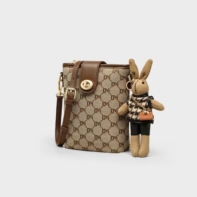 Mobile phone bag women's autumn and winter new women's bag messenger bag small bag fashionable versatile shoulder bucket bag