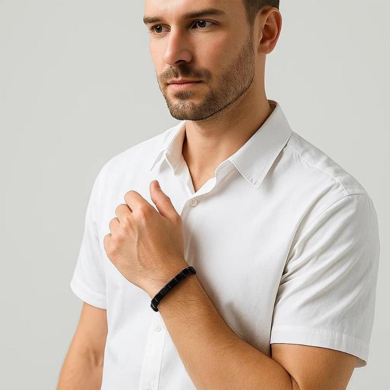 Special Link for 9063 User , Hematite Bracelet for Men 1PCS with Box