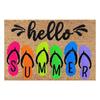 QX2E Front Door Mat Summer Holiday Welcome Mat Anti-slip Doormat Indoor Outdoor Rugs