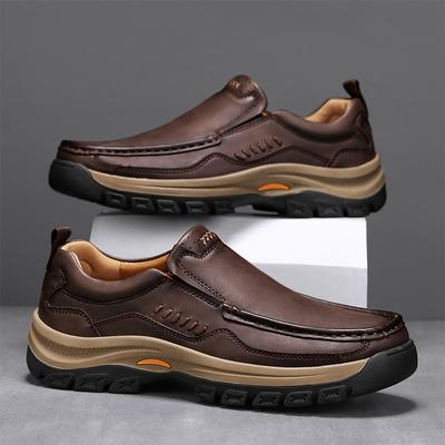 Handgemaakte leren herenschoenen, casual, outdoor instappers, flats, mocassins en wandelschoenen